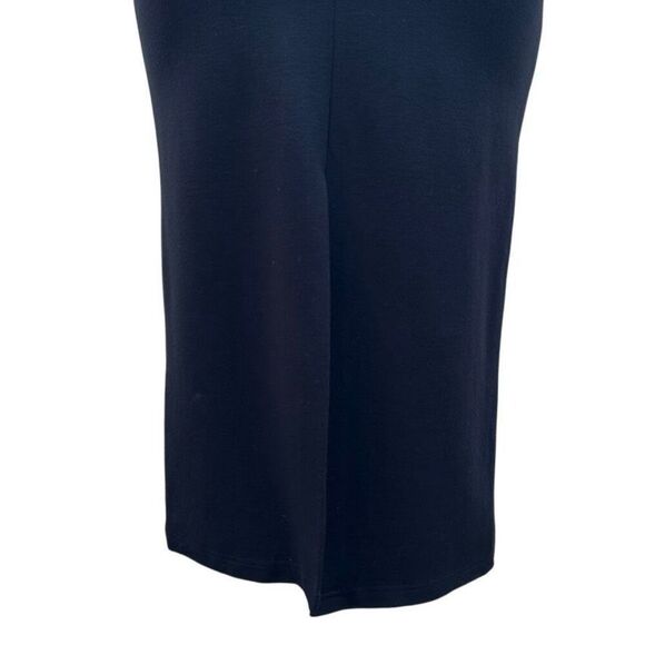 Chelsea Campbell Midi Pencil Skirt Women's Size 6P Black Rayon Blend Stretch - Picture 8 of 14